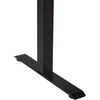 Beliani Rankiniu būdu reguliuojamas stalas DESTINES juodas 120 cm 72 cm
