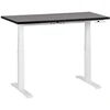 Beliani Biurko regulowane elektrycznie DESTINES Juodas/ balta 120 cm 72 cm