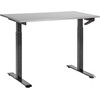 Beliani Biurko regulowane manualnie DESTINES Pilka/ juoda 120 cm 72 cm