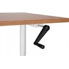 Beliani Biurko regulowane manualnie DESTINAS Ruda/ balta 160 cm 72 cm