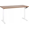 Beliani Biurko regulowane manualnie DESTINAS Ruda/ balta 160 cm 72 cm