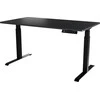 Cama Meble Reguliuojamo Aukščio Stalas - MOON LONG 150x80 Juodas/Antracitas