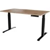 Cama Meble Reguliuojamo Aukščio Stalas - MOON LONG 150x80 Juodas/Wotan ąžuolas