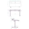ULTRADESK HIGHLANDER XXL BROWN Biurko su elektryczną regulacją aukščio su laikikliu ausinės i kable 160X70 cm, ruda