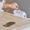 „Fellowes“ biuro modulis su 2 kištukiniais lizdais, USB-A, USB-C, baltas