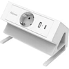 Fellowes biurko maitinimo modulis 1 lizdas, USB-A, USB-C balta