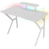 Žaidimų stalas Genesis Holm 320 RGB Gaming Desk, Baltas