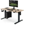Stalinis Jan Nowak Elektrinis reguliuojamo aukščio ergonominis antracito/sonomos ąžuolo, 1200x600 mm: ARIA (5907367517507)