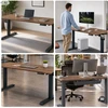 Ergonomiškas elektrinis aukštį reguliuojantis biurko antracito/riešuto spalvos, 1600x800 mm: ARIA (5907367517552) Jan Nowak