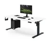 Stalviršis Jan Nowak Elektrinis reguliuojamo aukščio ergonomiškas antracito-baltas, 1600x800 mm: ARIA (5907367517460)