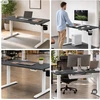 Stalo Jan Nowak Elektrinis su aukščio reguliavimu ergonomiškas baltai antracitinis, 1200x600 mm: ARIA (5907367517354)