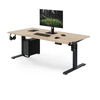 Stalo Jan Nowak Elektrinis su aukščio reguliavimu ergonomiškas antracito / ąžuolo sonoma, 1600x800 mm: ARIA (5907367517521)