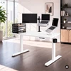 Ergonominis elektrinis staliukas su reguliuojamu aukščiu, baltas, 1200x600 mm: ARIA (5907367517323) Jan Nowak