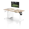 Stalinių Jan Nowak Elektrinis aukštį reguliuojantis ergonominis baltas/dąb sonoma, 1200x600 mm: ARIA (5907367517385)
