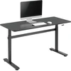 LogiLink Manually adjustable sit-stand desk EO0027 | 70-117 cm | Maximum load weight 40 kg | Juodas