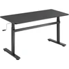 LogiLink Manually adjustable sit-stand desk EO0027 | 70-117 cm | Maximum load weight 40 kg | Juodas
