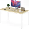 Biurko SENSE7 Blat MDF MANMA Jasnobrązowe 160 cm x 80 cm