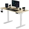 SENSE7 Nojo 120x60 Baltas Pine elektrinis stalas