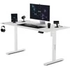 Reguliuojamo aukščio stalas SENSE7 Nojo, 140 cmx70 cm, Baltas