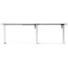 Biurko SENSE7 Nojo Light Corner Balta 160 cm x 140 cm Baltas