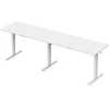 Biurko SENSE7 Nojo Light Corner Balta 160 cm x 140 cm Baltas