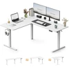Biurko SENSE7 Nojo Light Corner Balta 160 cm x 140 cm Baltas