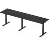 Biurko SENSE7 Nojo Light Corner Juoda 160 cm x 140 cm Juodas