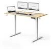 Rašomasis stalas SENSE7 NOJO LIGHT, šviesiai rudas-baltas, 120 × 60 cm