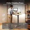 Rašomasis stalas SENSE7 NOJO LIGHT, šviesiai rudas-juodas, 120 × 60 cm