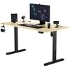 Biurko SENSE7 Nojo Sosna 140 cmx70 cm Juodas Pine