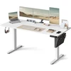 Songmics Reguliuojamo aukščio elektrinis stalas 70 x 160 x (72-120) cm