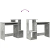 Stalas Betono pilka 106 x 41 x 88.5 cm Apdirbta mediena