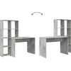 Stalas Betono pilka 138,5 x 55 x 143 cm Apdirbta mediena