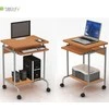 TECHLY 305694 Techly Compact kompiuterio stalas 600x450 su slankiojančiu klaviatūros dėklu bukas/sidabrinis
