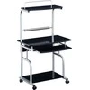 TECHLY Mobile Desk for PC Spausdintuvas with Extractable Keyboard Glossy Juodas
