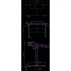 ULTRADESK HIGHLANDER Juodas Biurko su elektryczną regulacją aukščio su laikikliu ausinės i kable 120X60 cm, juoda