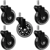 Geko Guminiai kėdės ratukai 75 mm 45 kg – 5 vnt. (12) (5903418305598)