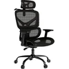 Juoda ergonomiška biuro kėdė Mozos Ergo-V
