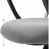 SONGMICS ergonominė biuro kėdė, reguliuojamo aukščio, iki 120 kg, OBN034G01