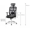 Techly ICA-CT MC020 biuro kėdė Paminkštinta sėdynė Tinklelinis nugaros atlošas