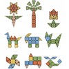 BK2 Kaladėlės MAGNETYCZNE DIAMENTOWE DINOZAURY 90 EL