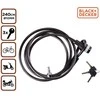 Black & Decker Dviračių užraktas su raktu 10x240 cm