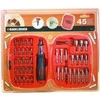 Black &amp; Decker „Juodas &amp; Decker“ 45 antgalių ir galvučių rinkinys 1/4' terkšlei Juodas+DECKER [A7039-XJ]