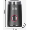 Kavamalė Black &amp; Decker juodas+decker Coffee grinder Juodas &amp; Decker BXCG152E