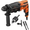 Black & Decker Perforatorius SDS+ smūginis gręžtuvas, 650 W, 1,4 J smūginis, 3 veikimo režimai, nešiojimo dėklas