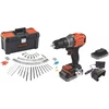 Black & Decker 18V suktuvas su priedų rinkiniu