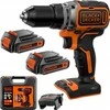 Black &amp; Decker Juodas &amp; Decker Suktuvas-gręžtuvas Juodas &amp; Decker BL186K1B2-QW; 18 V; 2x2,0 Ah akum.