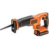 Black &amp; Decker Juodas &amp; Decker Akumuliatorinis tiesinis pjūklas Juodas &amp; Decker; 18 V; 1x1,5 Ah akum.