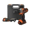 Black &amp; Decker suktuvas gręžtuvas MultiEvo MT218KB-QW, 18V, 2x1.5 Ah, su lagaminu