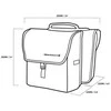 Blackburn Krepšys na bagażnik BLACKBURN LOCAL SADDLE BAG PANNIER, 13L, Rinkinys 2 vnt.